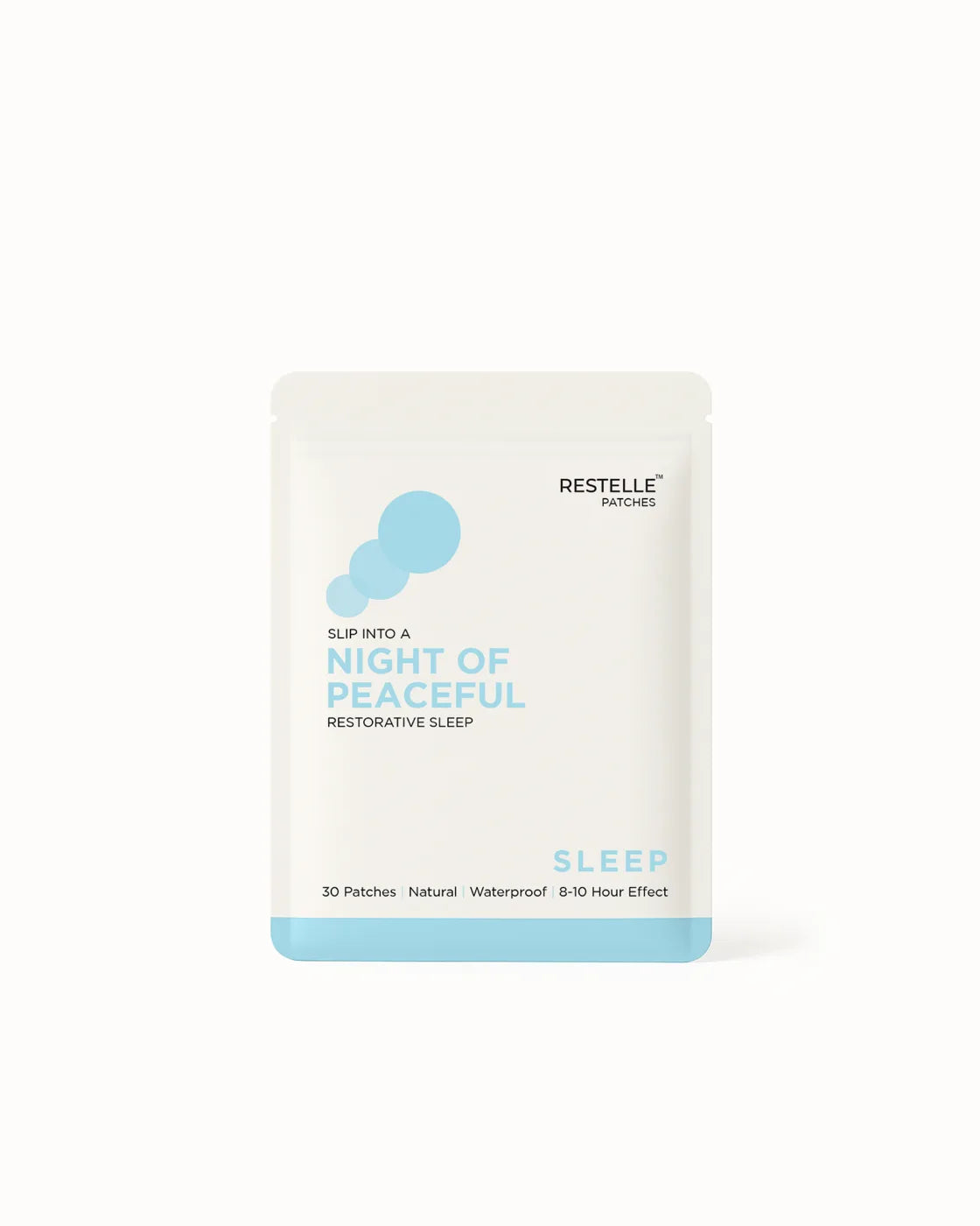 RESTELLE Sleep Patches pack, 30 patches, natural, waterproof, 8-10 hour effect